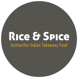 Rice & Spice logo.